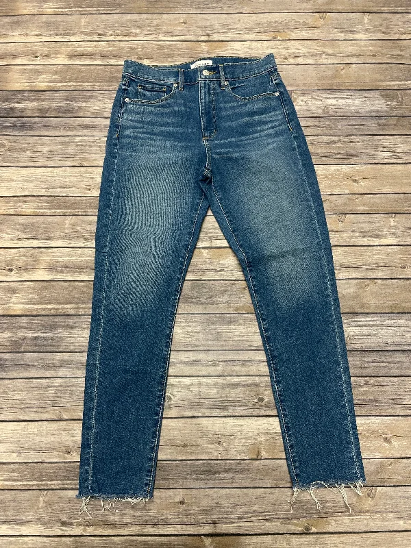 Jeans Skinny By Loft In Blue Denim, Size: 6